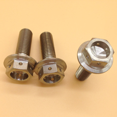 Titanium Hex Flange Head Bolt With Drilled Hole