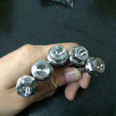 Titanium Hex Flange Head Race Bolt With Drilled Hole Lockwire